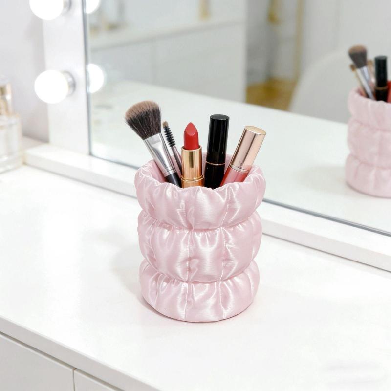 Makeup Brush Storage Tube, Elegant Facial Makeup Tool Storage Rack, Home Storage Rack Makeup Brush Bucket