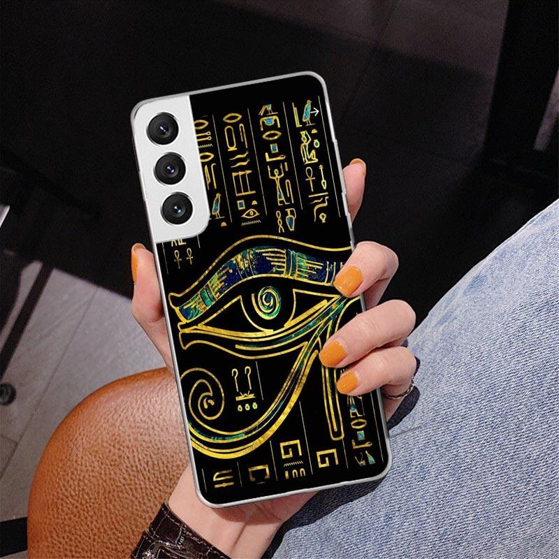 Sacred Eye of Horus Egypt Fresco Phone Case For Samsung Galaxy S24 S25 Edge S26 Ultra S23 S22 S21 Plus S20 FE + Personalized Pri