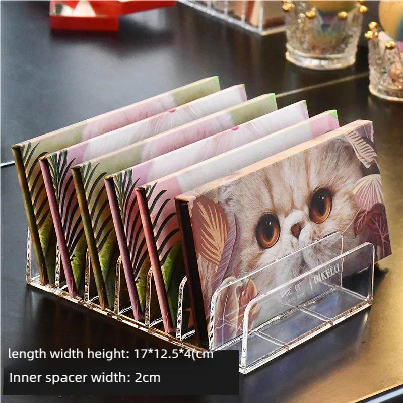 7-Compartment Transparent Makeup Organizer for Eyeshadow Palette and Cosmetics, Vanity Table and Bathroom Countertop Storage Box