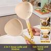 High Heat Resistant Soup Ladle 2 in1 Soup Drain Colander New Vegetable Strainer  Kitchen Use
