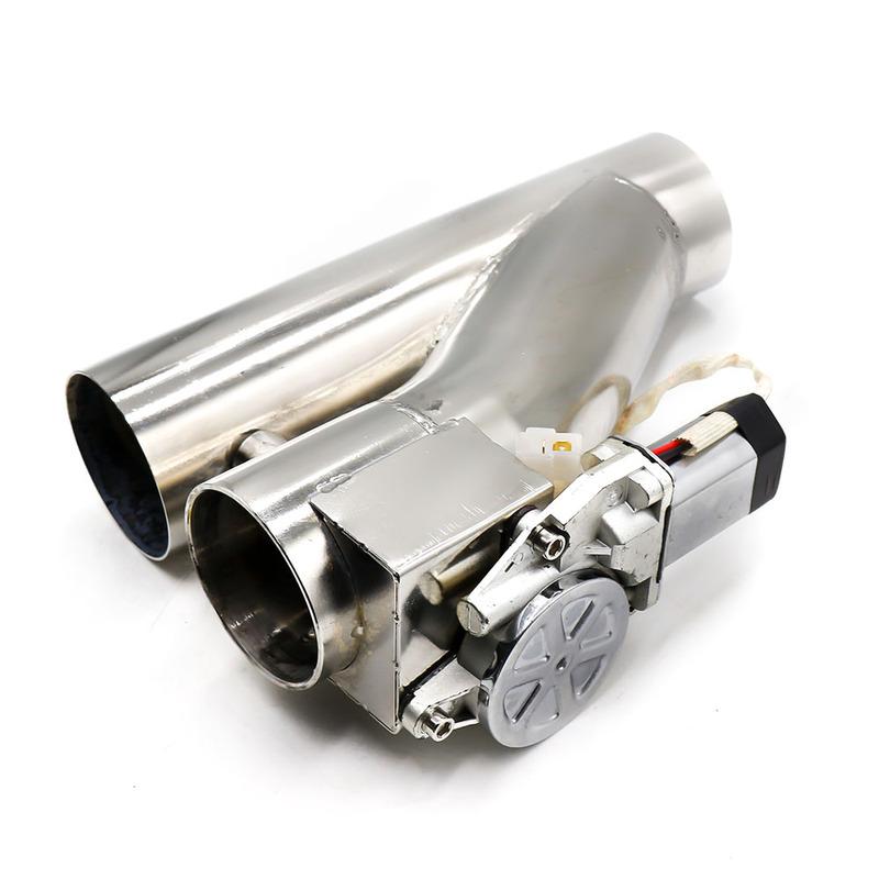 2'' 2.25'' 2.5" 3'' Exhaust Control Valve Exhaust Pipe Electric Y Pipe Exhaust Electrical Cutout Pipe with Hand-wire Wholesale