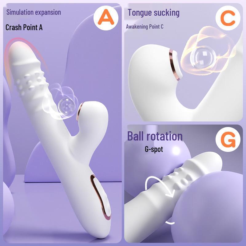Long Love Vibration Massager: Female Entry Electric Masturbator & Adult Toy