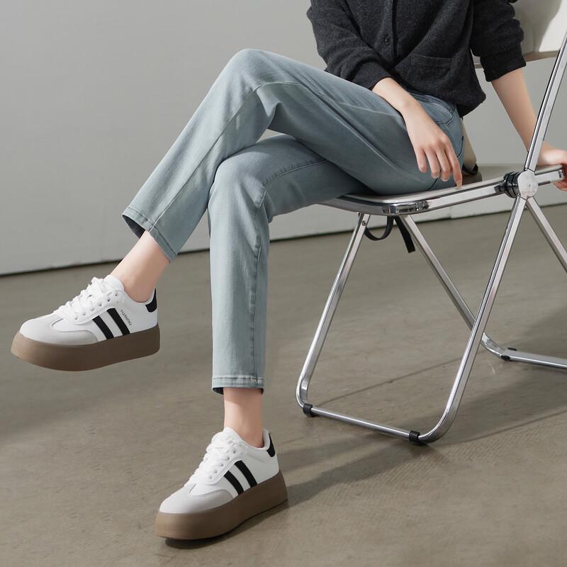 SOFSIL Women's Retro High-Waist Skinny Jeans