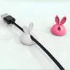 3Pcs/Set Cable Holder Rabbit Ear Shape Creative Cartoon Silicone Self-adhesive Wire Cord Organizer