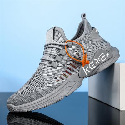 2024 Men's Sneakers Fashion Knitted Fabric Sports Shoes Male Breathable Mesh Casual Shoes Outdoor Trainers Fitness Running Shoes