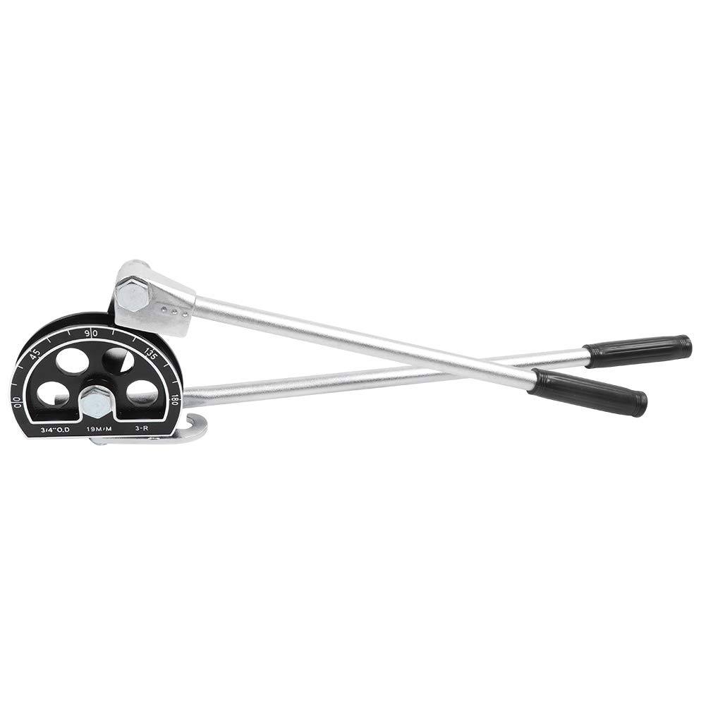 19mm Pipe Hand 180 Steel Aluminum Alloy Pipe Bender Manual Tube Bender for Bending Copper and Aluminum Bender, Tool, Degrees, High-Hardness + Kit,