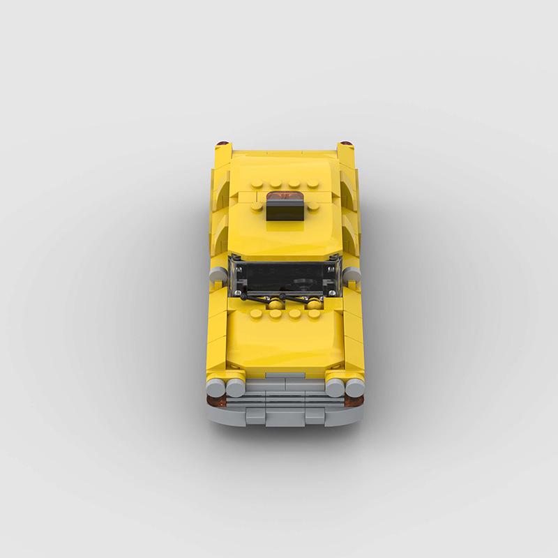 Taxi-Compatible Lego Mini MOC Building Blocks DIY Educational Car Toy Model