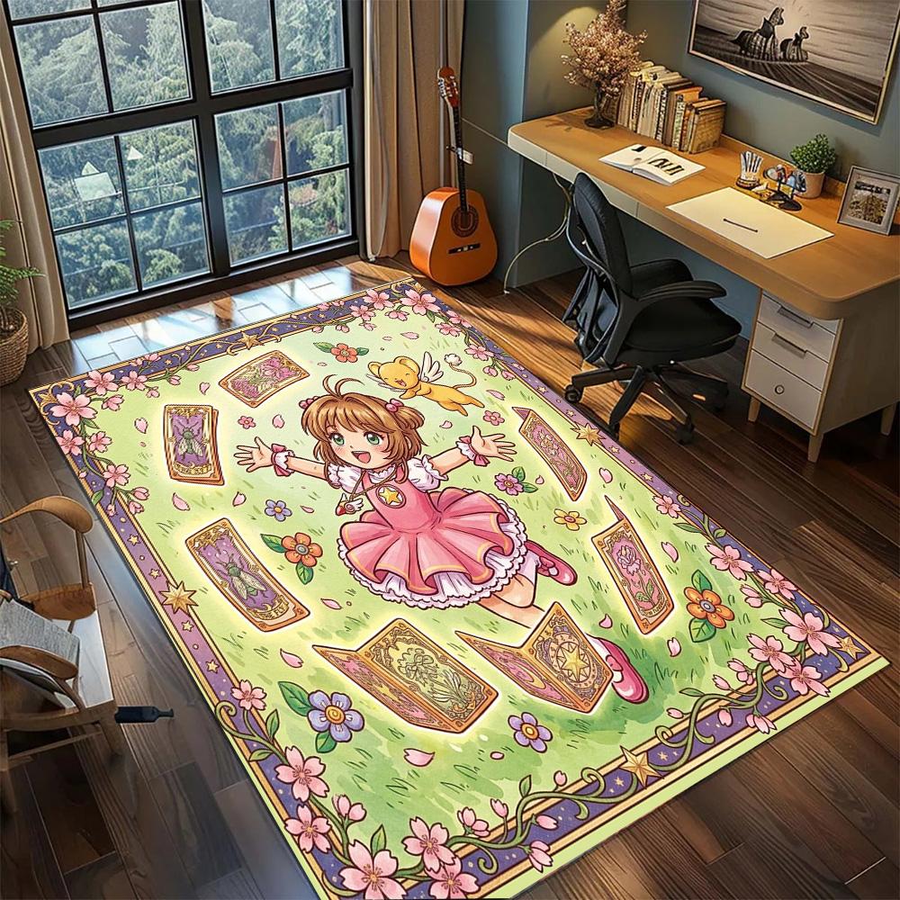 Cardcaptor Sakura Gamer Room Home Decorative Large Area Non Slip Washable Floor Mat Rug Carpet.-TING