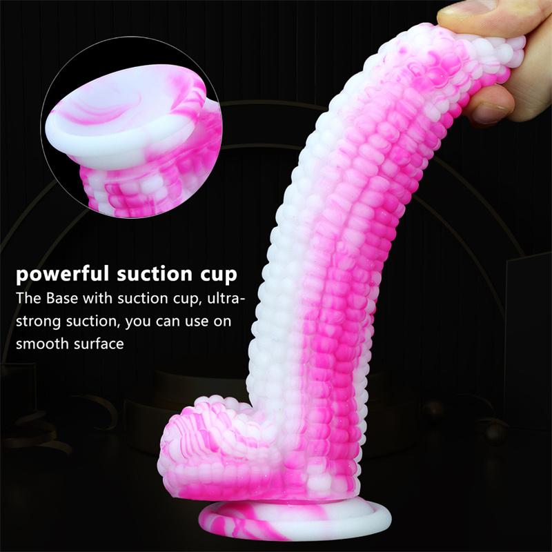 Female Corn on The Cob Silicone Penis Anal Plug Penis Simulation Big Dildo Adult Products