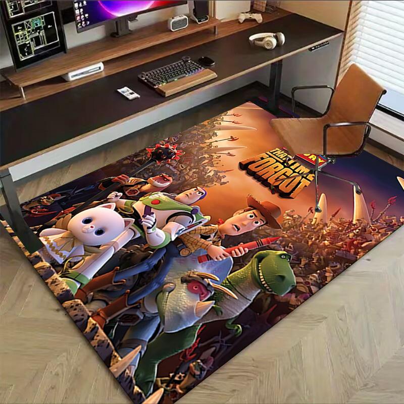 1pc Toy Story Forgotten Adventure Carpet for Playroom Bedroom Living Room Sofa Home Decor,kids Game Area Rug Non-slip Floor Mat Y72943
