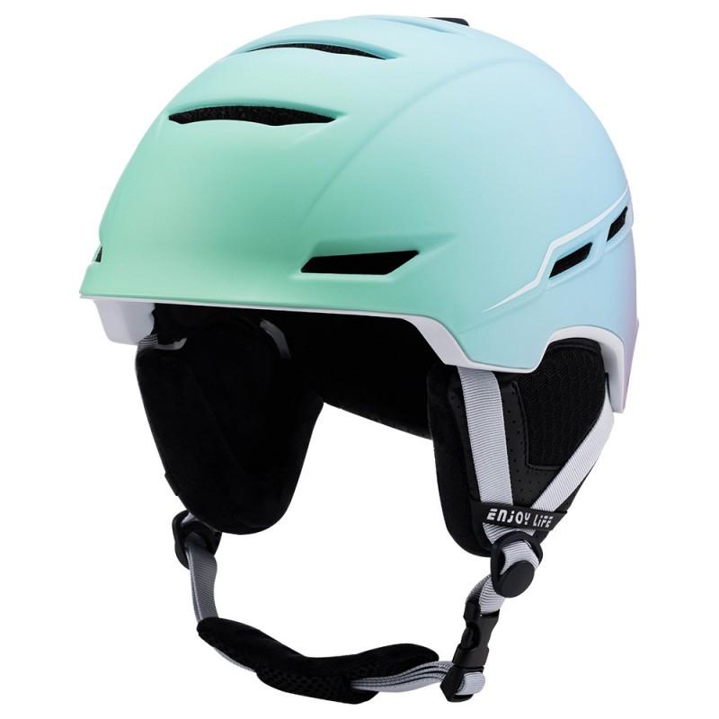Integrated Molded Gradient Color Ski Helmet Adults Winter Sports Snowboarding Safety Headgear