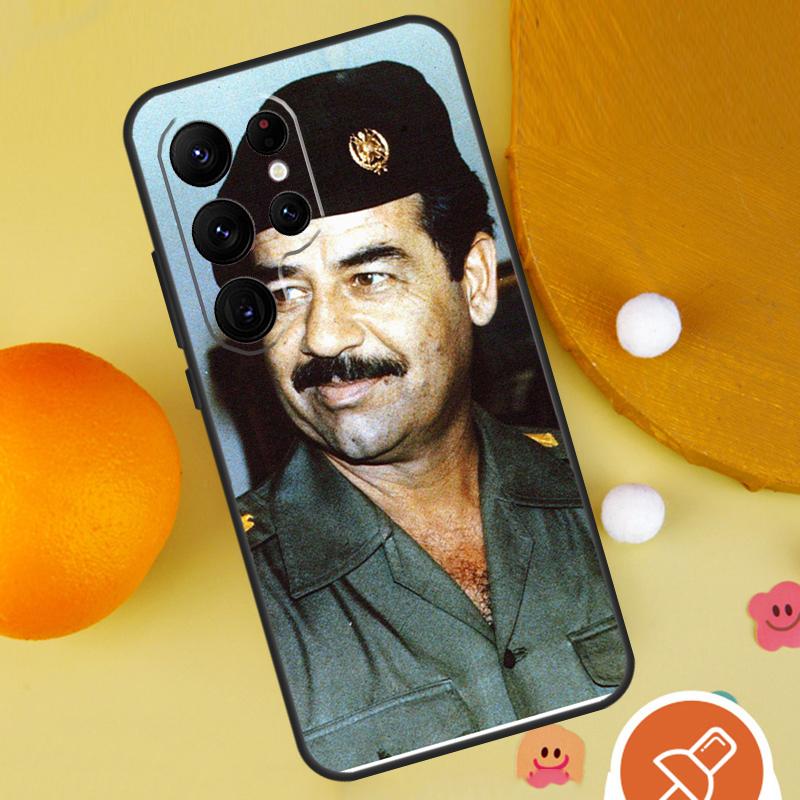 Saddam Hussein Iraq Arabic Phone Case For Samsung Galaxy S25 Ultra S24 S23 S22 S21 Ultra S9 S10 Plus S20 FE Funda Cover