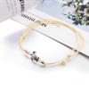 3Pcs Bohemia Women Weaved Rope Sea Turtle Stone Anklet Bracelet Foot Jewelry