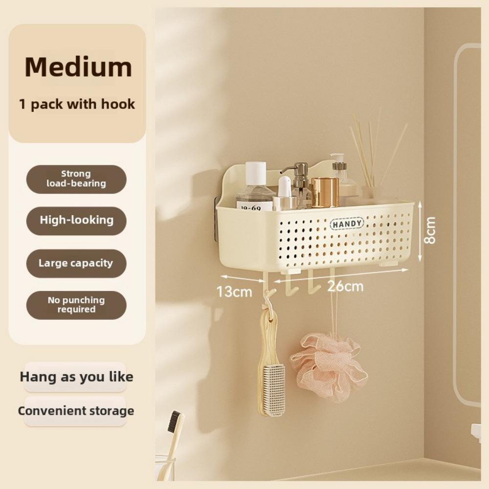 

No Need To Drill Holes Toilet Storage Rack Bathroom Wall Mounted Cosmetics Vanity Storage Vanity Rack Kitchen Wall Mounted Rack белый