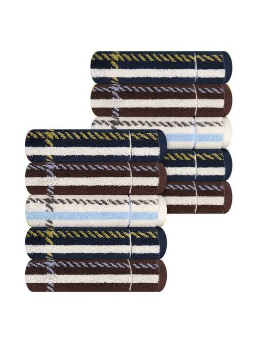 

Songwol Towel Countess Mara Check 40 200g Cotton Towel 10 sheets Random