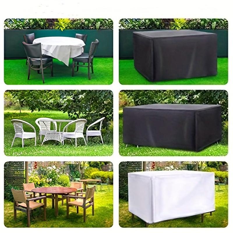 Gardening Furniture Covers, Rectangular Outdoor Table and Chair Covers, Oxford Cloth Tear-resistant Waterproof Awning Dust Cover