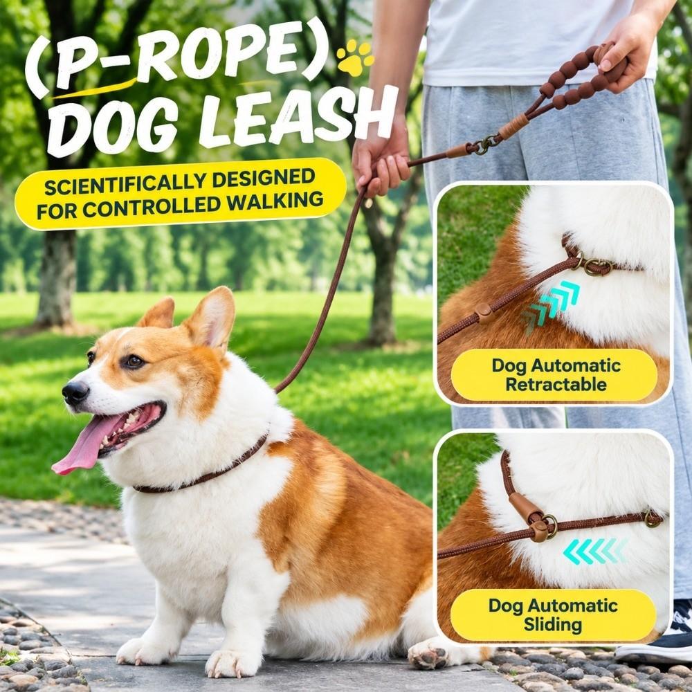 Nylon Dog P Leash Anti-choke Pet Training Leash Durable Slip Lead Dog Rope  For 0-6kg