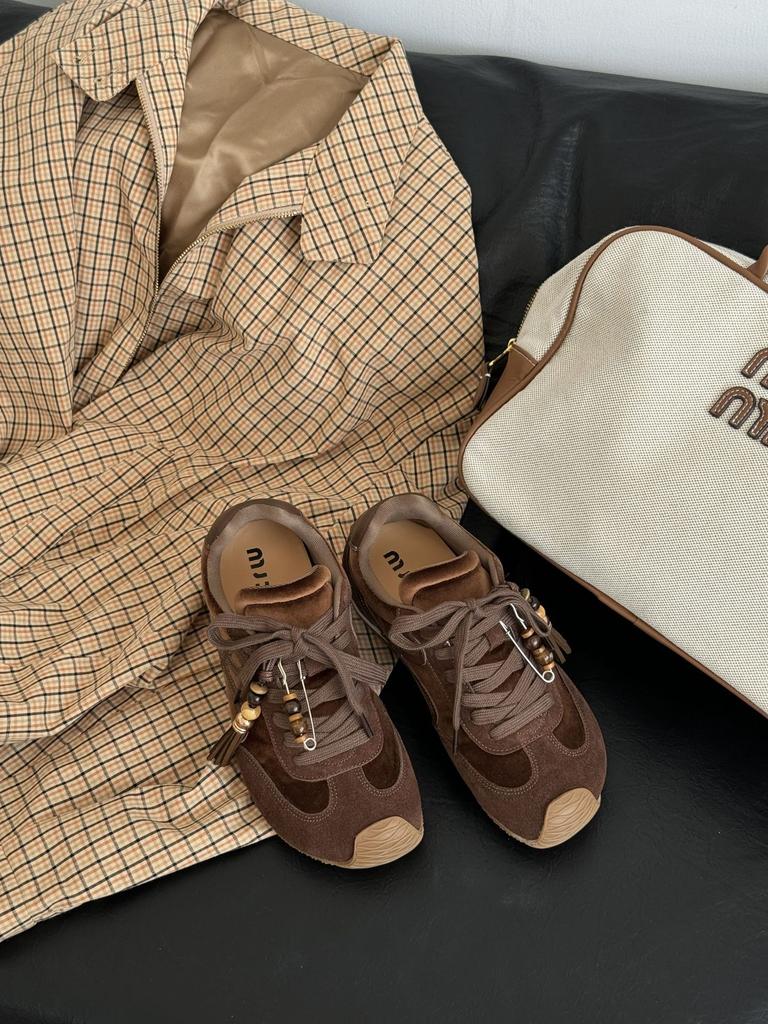 DAPAI SHOW 7cm inner height increase version retro German training shoes small crooked head mandarin duck shoelaces casual shoes women's Forrest Gu