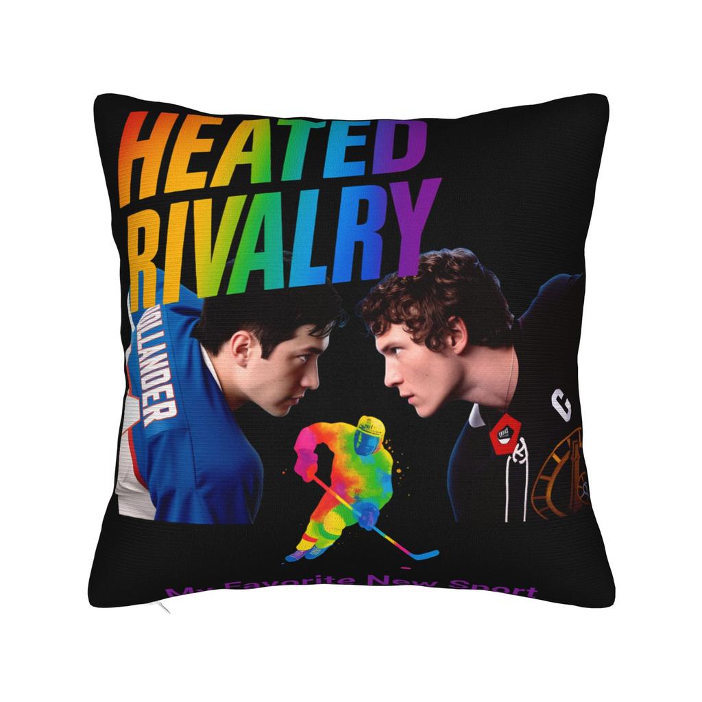 Shane Hollander & Ilya Rozanov Pillowcase Cushion Cover Decorative Heated Rivalry Throw Pillow Case Cover Home Zippered 40*40cm