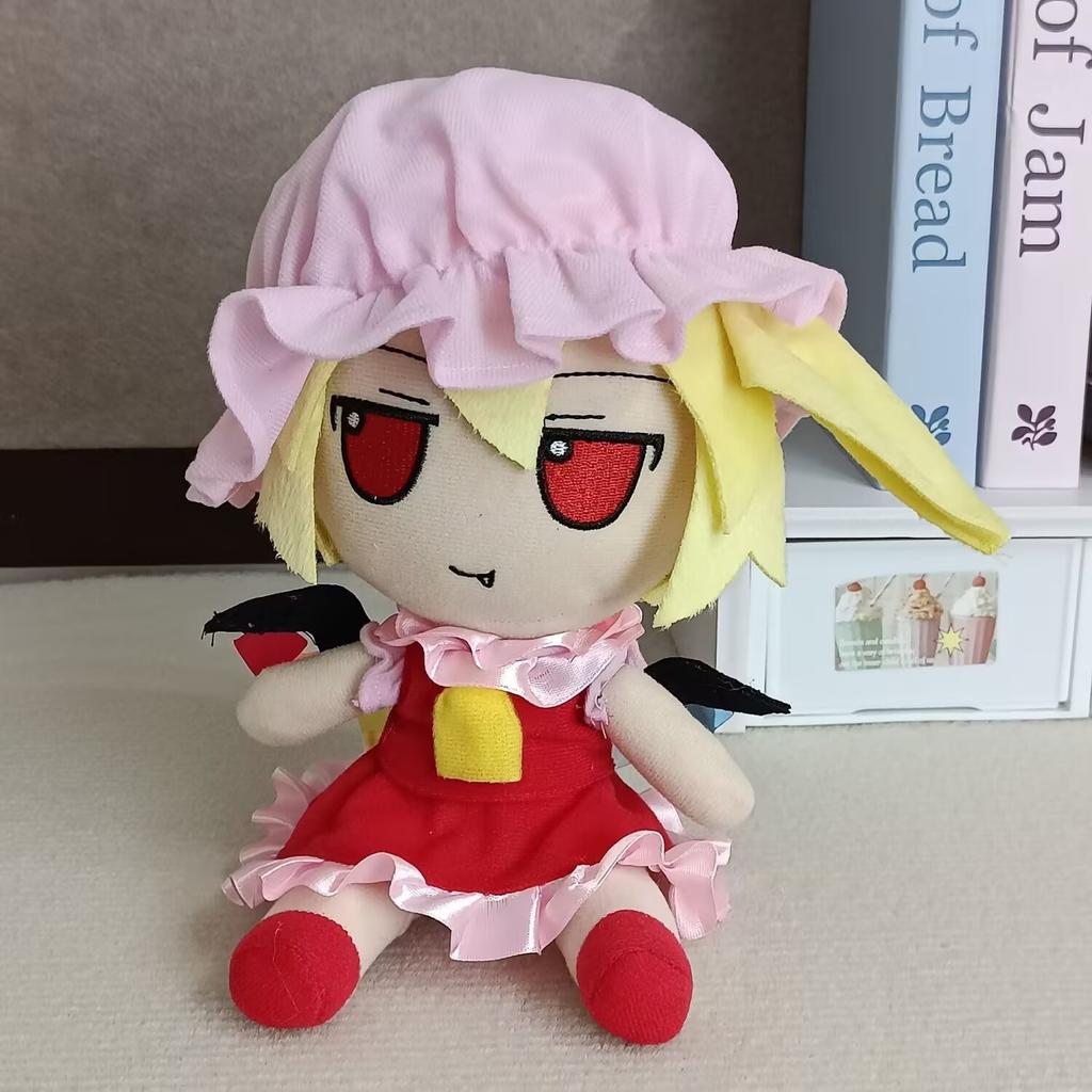Project Plush Dolls 20cm Fumo Flandre Scarlet Plush Toys Cute Soft Stuffed Stuffed Dolls Anime Holiday Birthday Gift Fans