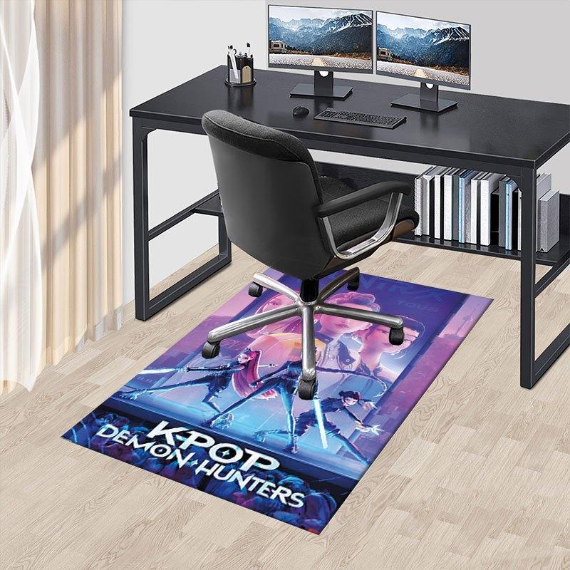 

KPOP Demon Hunters: The Official Poster Print Offic Chair Mat, K-pop Theme Carpet, Non-slip, Soft and Durable Leisure Rug for Interior Deco 60cm by 90cm