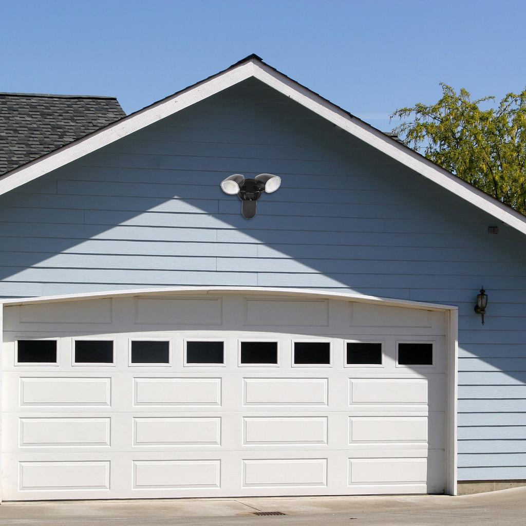 Motion Sensor Outdoor Lights 2-Head Wall Light with Infrared Induction LED Light IP65 Waterproof