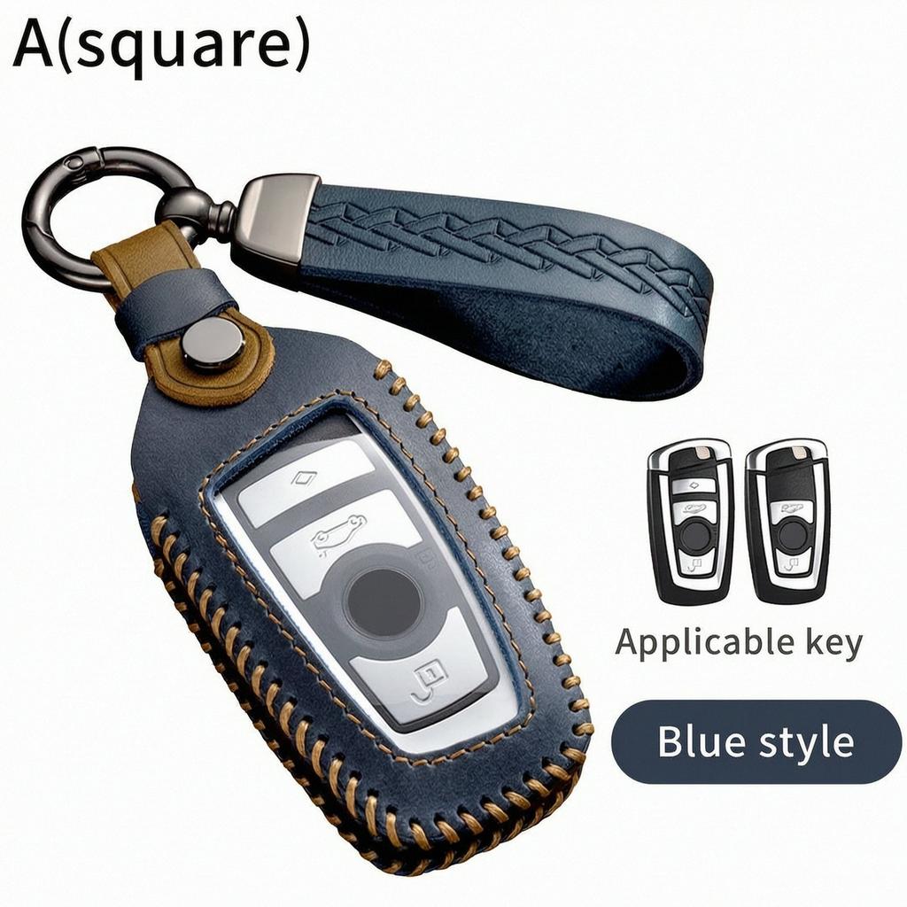 Leather Key Fob Cover For Bmw F Series 1 2 3 4 5 6 7 Series X1 X3 X4 X5 X6 F20 F30 F10 F48 F25 F15 Key Case Protector