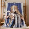 game Wuthering Waves Cartethyia Flannel soft warm plush blanket for sofa living room pet hogar bedroom gift home Car portable