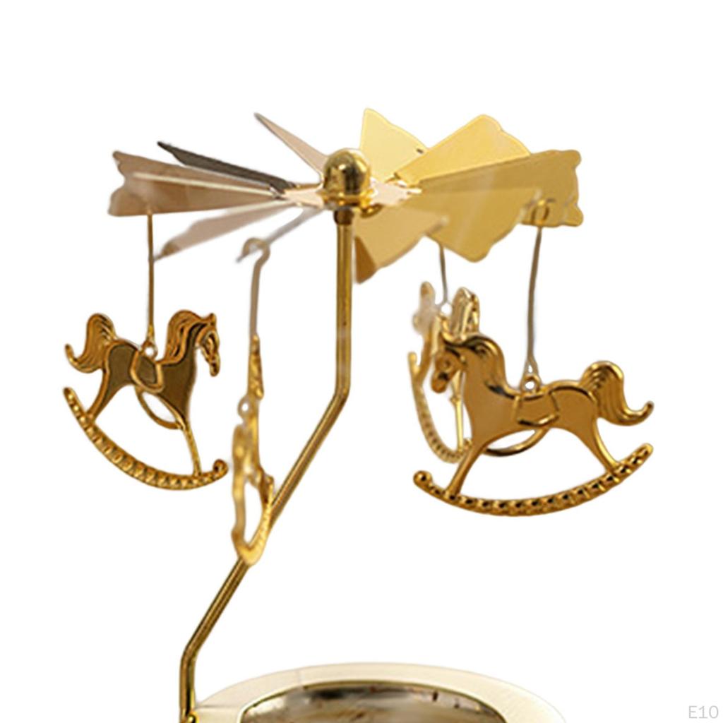 Elegant Rotating Candle Holder for The Christmas Decoration On Home Table