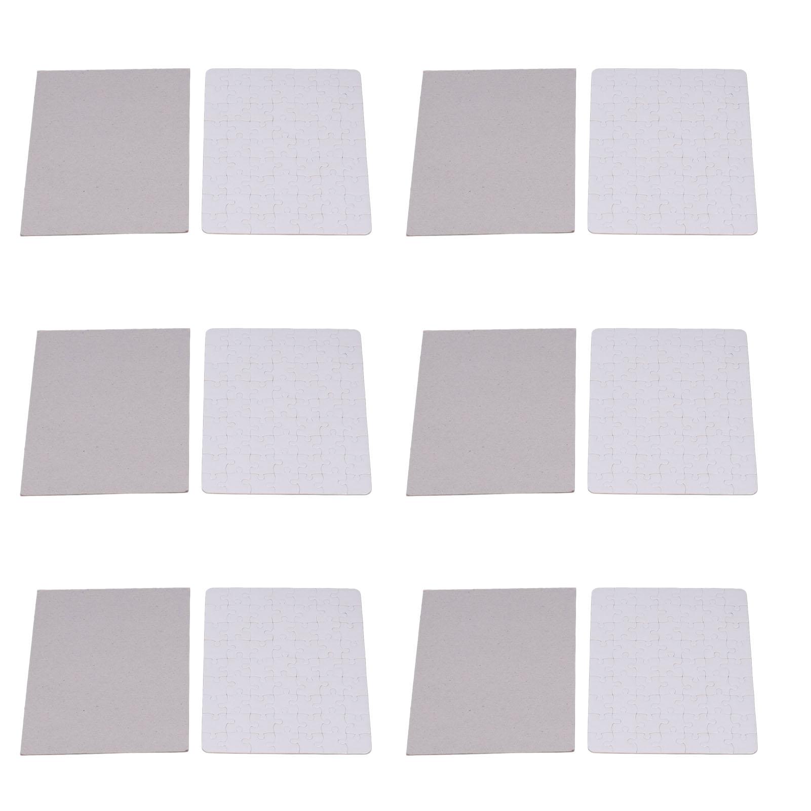 

6 Set Blank Puzzles 63pcs 13x18cm White Assembly DIY Sublimation Blanks Puzzles for Life Photo