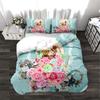 Romance Love Roses Duvet Cover Set Comforte Printed Cartoon Twin Size Bedding Sets Christmas Gifts 3-piece
