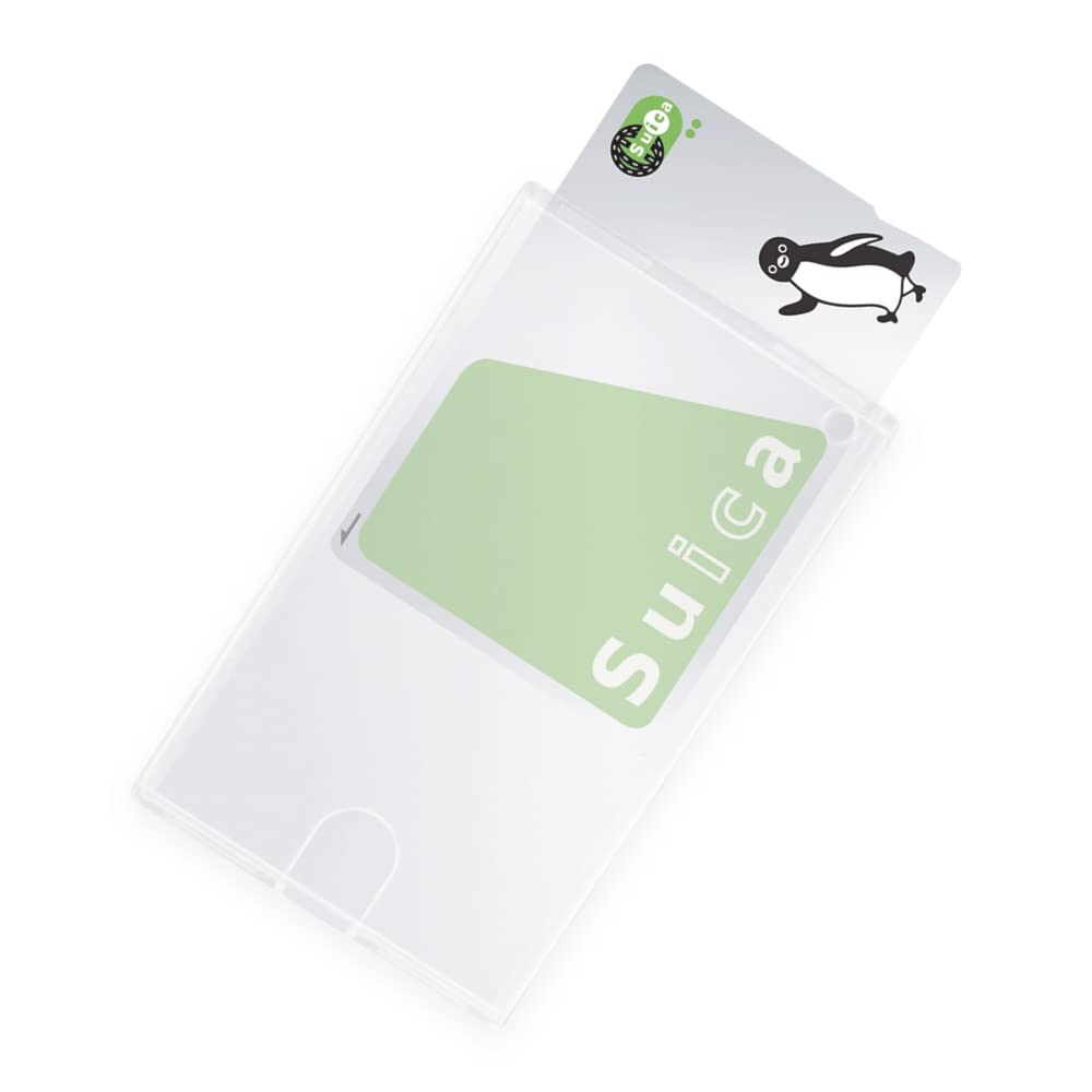 

3-Pack Clear Polycarbonate Pass Case with Card Holder, Rectangular, 62 x 102mm, for Men and Women, Made in Japan