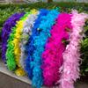DIY 2M Turkey Feather Boa 38g-90g Marabou Feathers Boa Dyed Colors for Wedding Scarf  Shawl Decor DIY Crafts Costume Accessories