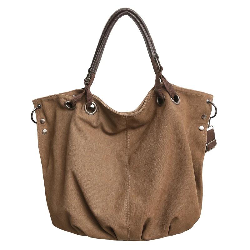 

Женская холщовая сумка-тоут, новая упаковка, большая вместимость, ретро, простая, универсальная, почтовая сумка, студенческий класс, упаковка