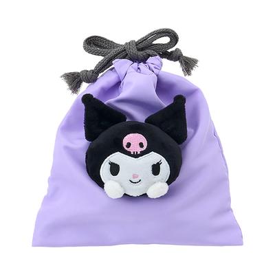 Sanrio Kuromi Drawstring Bag with Mascot 144576