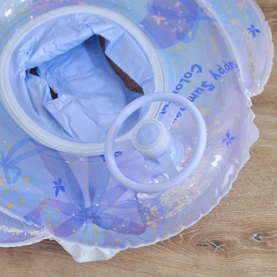 Mermaid Pool Float Mermaid Tail Shaped Inflatable Swimming Ring with Seat Infant Pool Floaties for Baby Girls Boys Toddlers