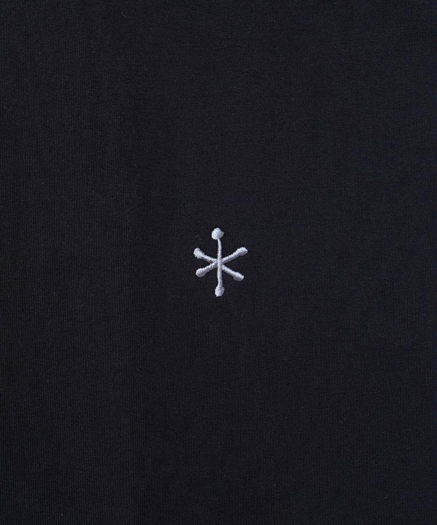 CGP Henley Neck Layered Short Sleeve T-Shirt - Black