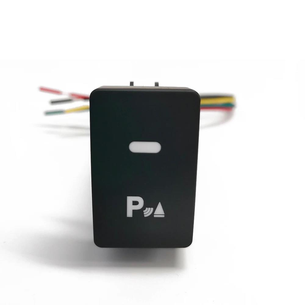 1PC Car LED DRL Front Rear Fog Lamp Radar Music Power Button Switch with Wire For Honda Civic CRV 2017 - 2021 Accessories Switches4