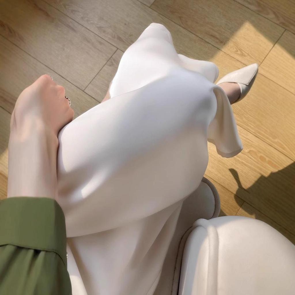 Women's Summer Mulberry Silk High Waist A-line Midi Skirt