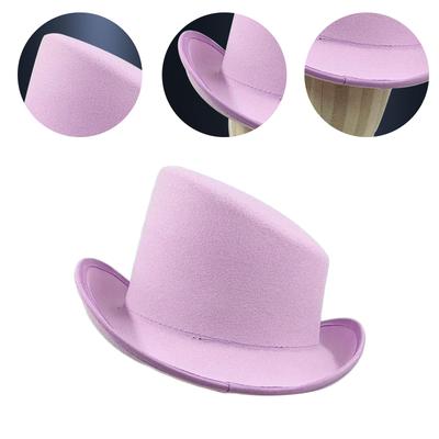 Sombrero Único de Ala Inclinada Sombrero de Escenario para Actuaciones Magos Fiesta Sombrero Temático para Fiestas y Espectáculos
