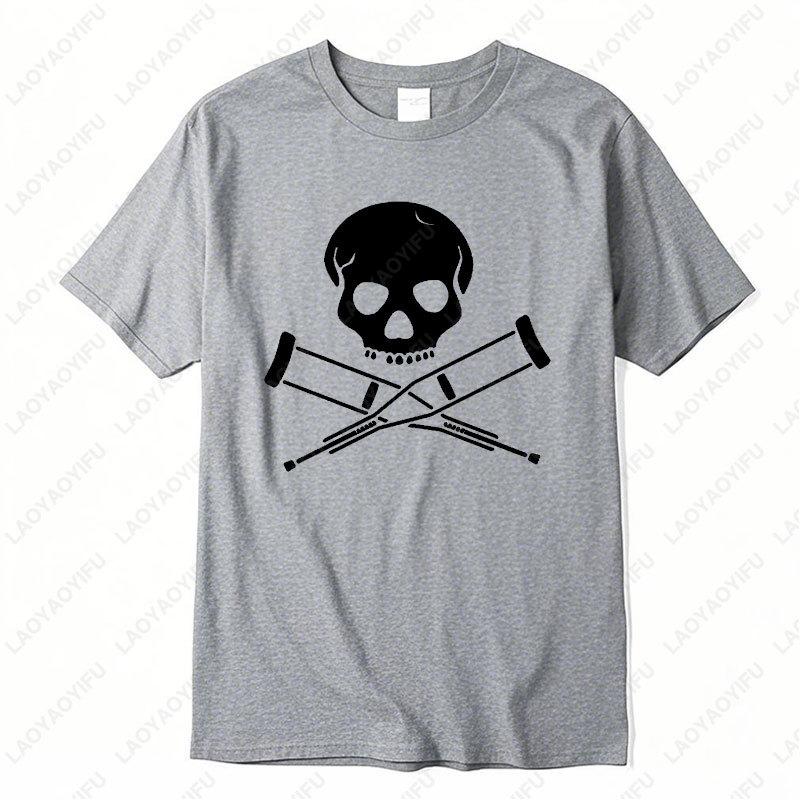 Jackass Pirat Rolig Jul Julklapp Födelsedags T-shirt Retro Bomulls T-shirts Punk Dödskalle Grafisk T-shirt Kvinnor Män Casual Camisetas