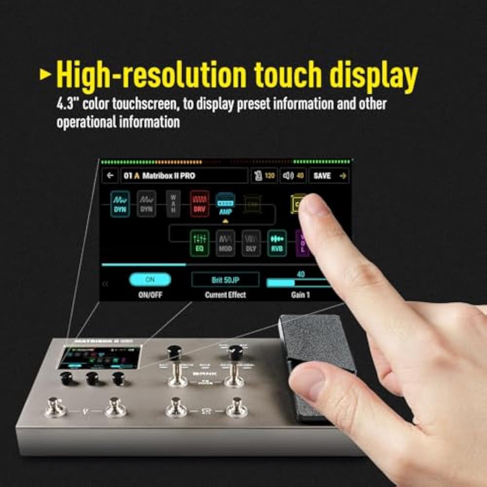 SONICAKE Multi-Effects Expressions with Over 240 Built-In Effects Amplifier Modeling IR Cabinet S...