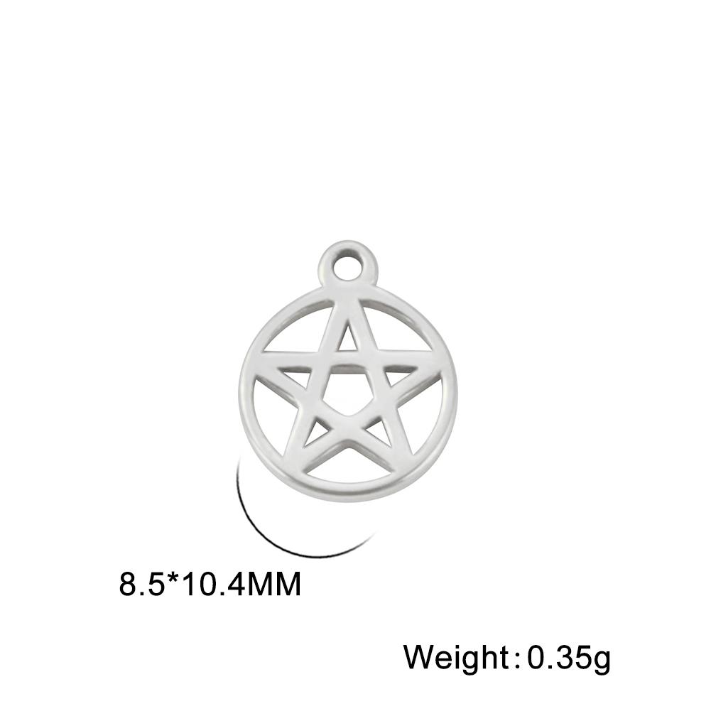 Teamer 10pcs Charms for Jewelry Making DIY Jewelry Accessories Stainless Steel Heart Ball Pendant for Bracelet Necklace Earrings