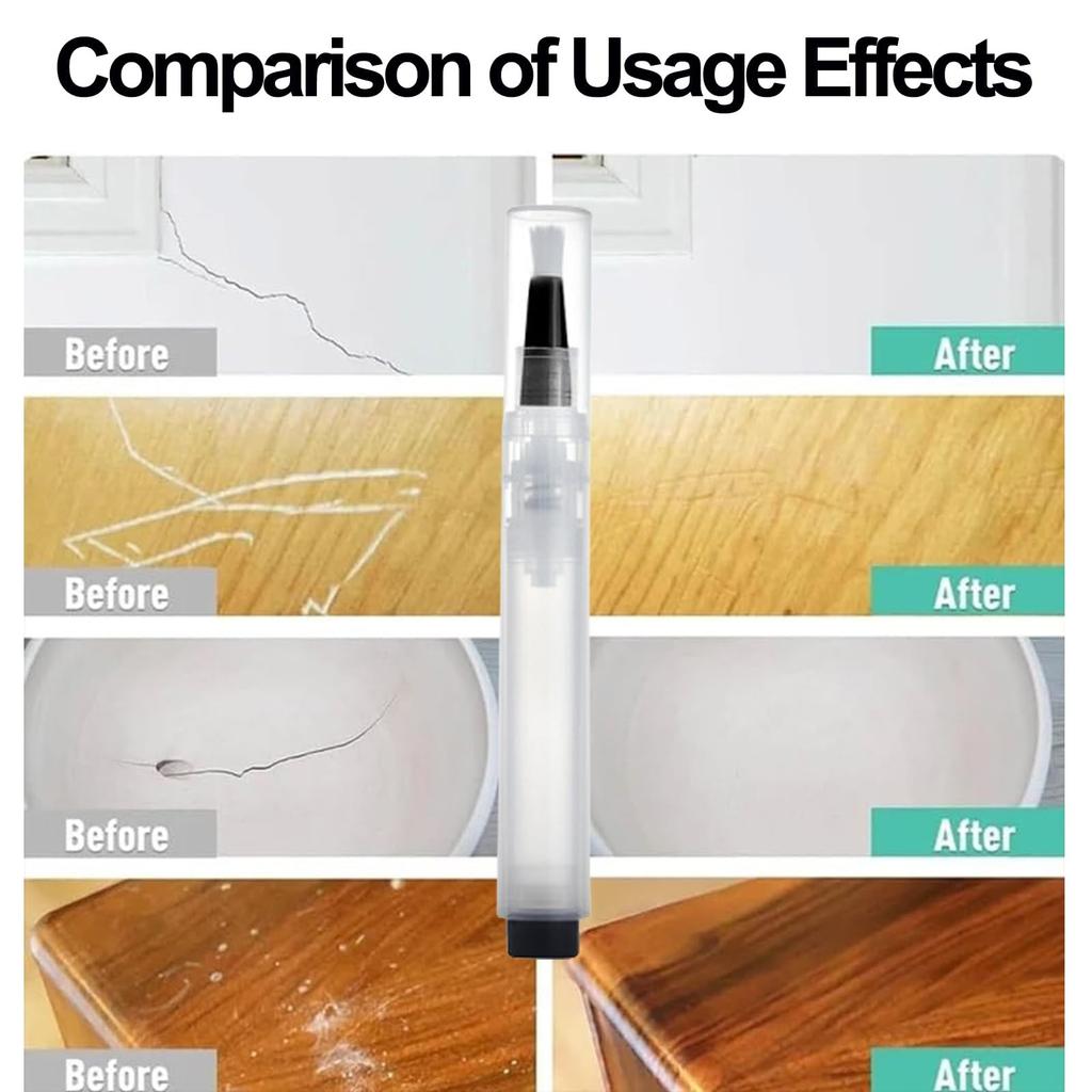Plnitelný retušovací štětec, sada na opravy nábytku na stěny, štětce na stěny, dřevěné podlahy, skříně, stoly, skvrny, škrábance