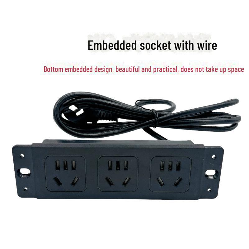 "Versteckte USB + C Tischsteckdose für Büromöbel"