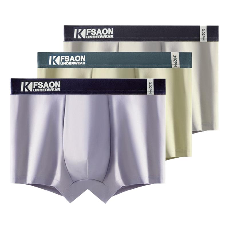 3 Pcs Men's Boxer Briefs Shorts Undies Underwear Breathable Undershorts Panties Boy Big Underpants L XL XXL 3XL 4XL