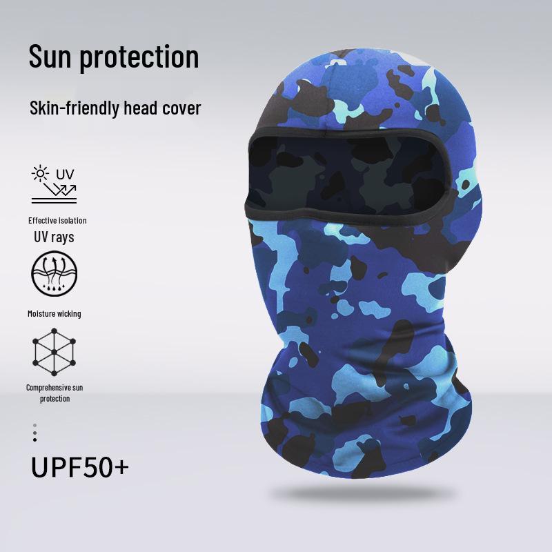 Atmungsaktive Sommer-Gesichtsmaske: Sonnencreme Sturmhaube für Radfahren, Klettern, Motorradfahren und Outdoor-Sportarten
