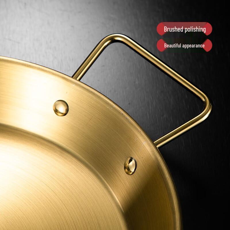 Stainless Steel Double-Handle Frying & Serving Pan