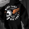 Happy Riding Letter Pattern Print Men'S Outdoor Clothing, Suitable for Outdoor, Travel Hoodies