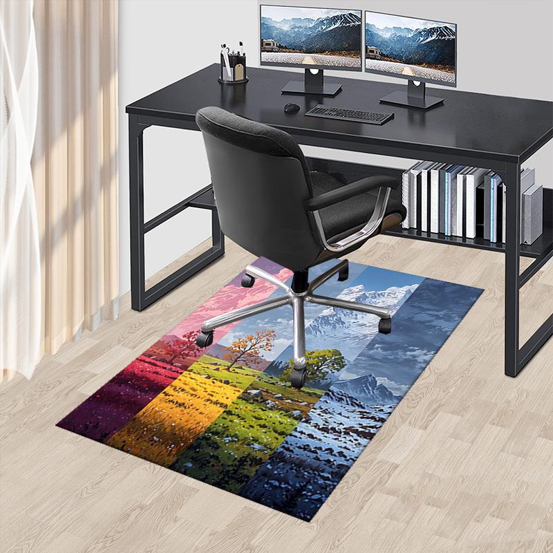 

1pc Seasonal Tree Office Chair Mat - Festive Gift for Home Decor, Suitable for All Seasons and Office Use.P057 60cm by 90cm